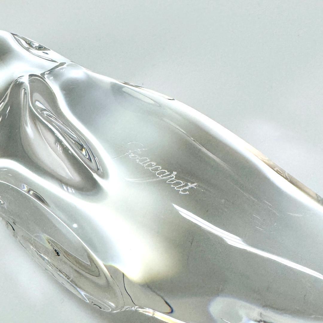 【バカラ】動物 クジラ 置物 インテリア★美品★幸運 金運 仕事運