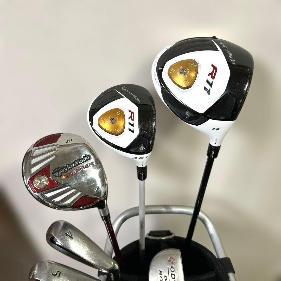 テーラーメイド&ミズノ　男性用ゴルフクラブ　13本セット