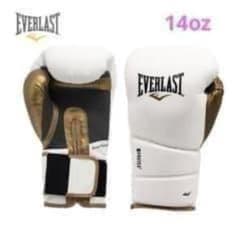 EVERLAST 　グローブ 14オンス　白　ボクシング　エバーラスト