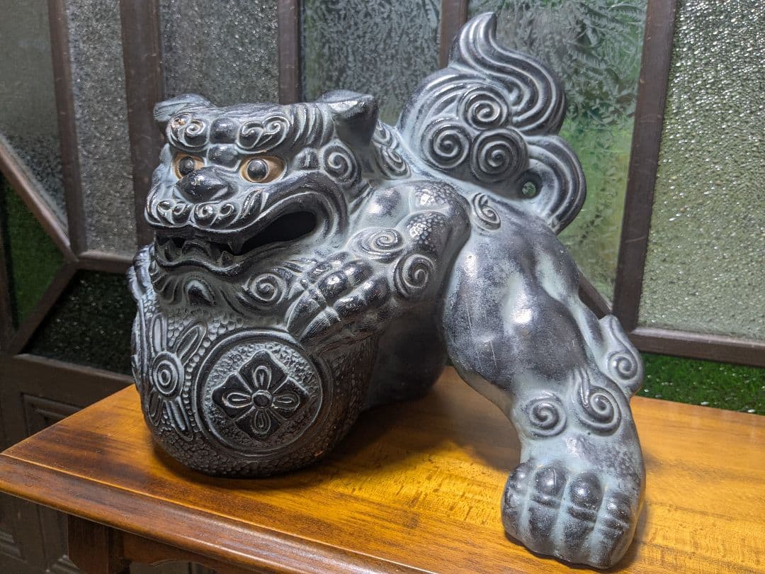 骨董品 オブジェ シーサー 置物 時代物 アンティーク