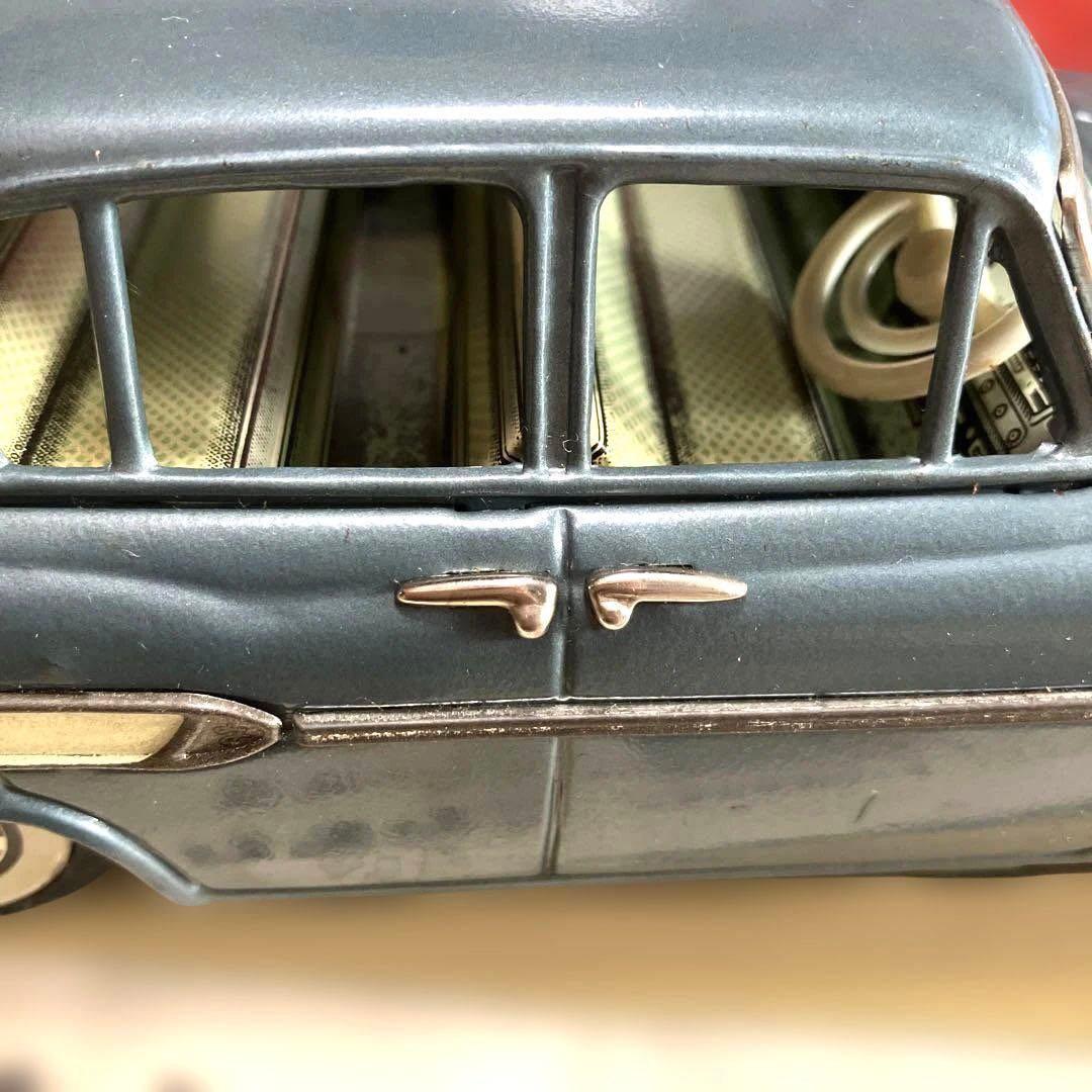 萬代屋【トヨペット クラウン デラックス青ミラー付】tinブリキtoy箱付