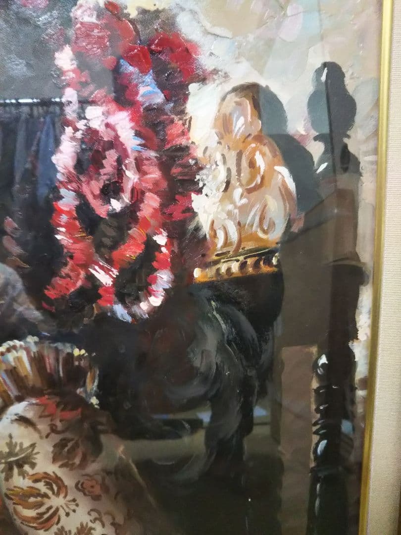 貴婦人、油絵、絵画  美術品