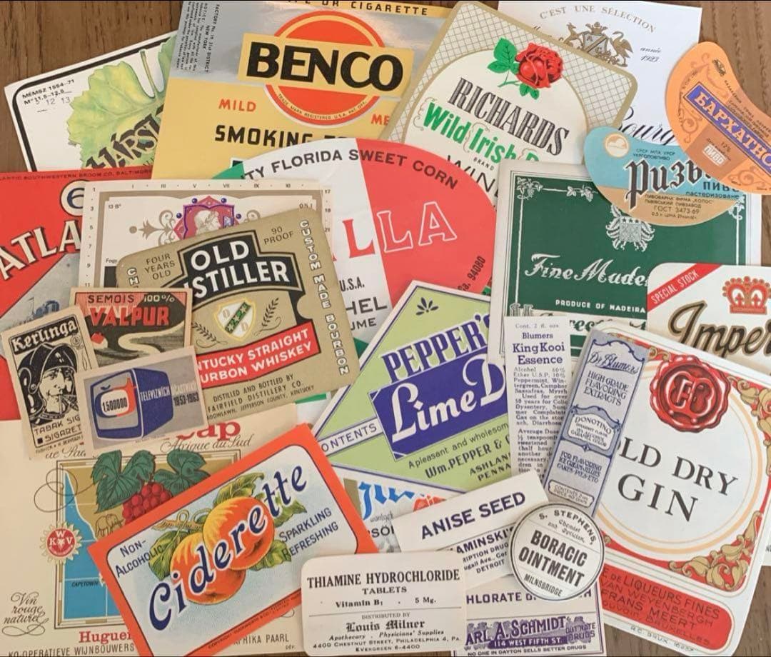 SALE！！★ 紙モノ詰め込みBOX ★ 60サイズ　海外 紙もの ヴィンテージ