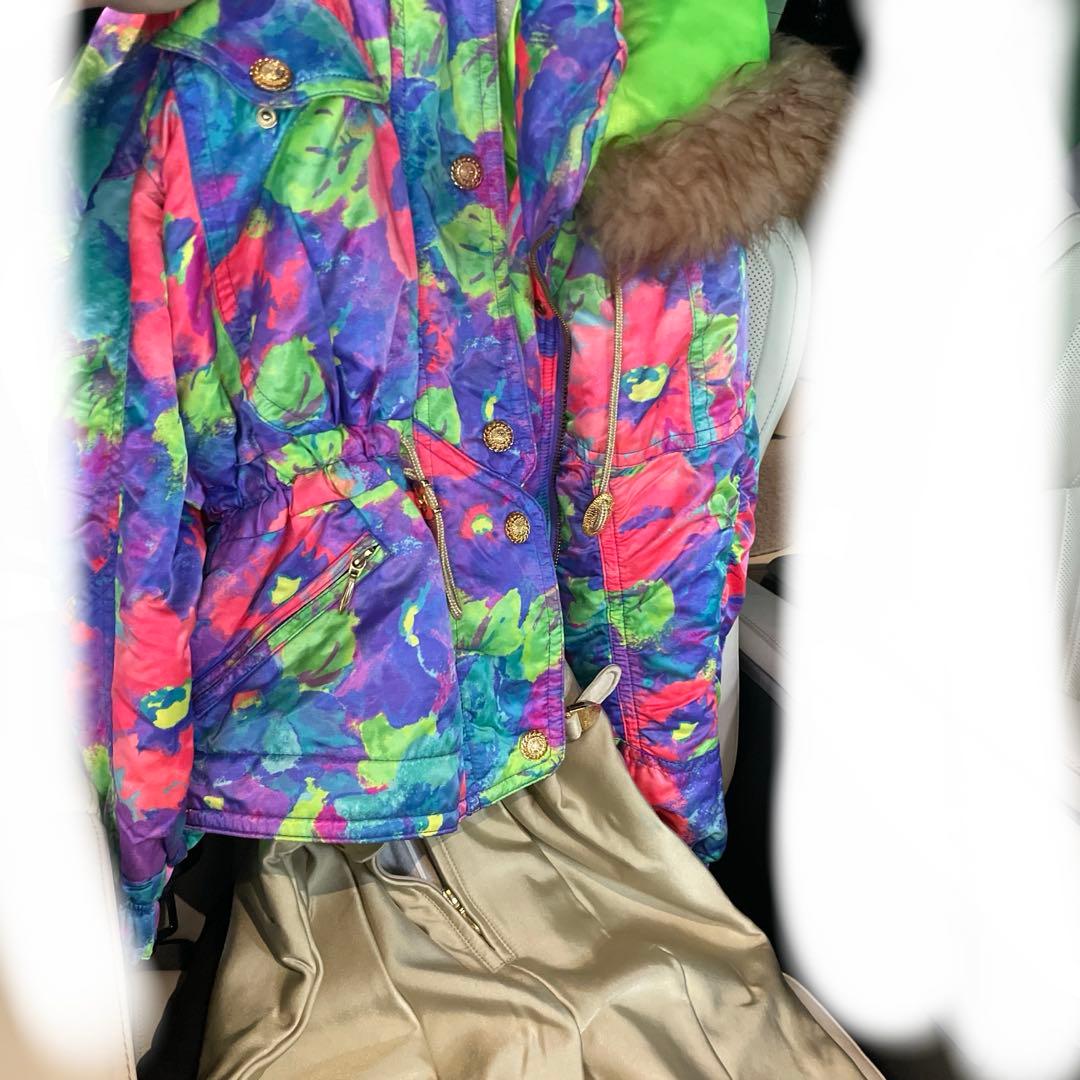 ❁⃘即購入⭕️ スキーウェア Ellesse 昭和レトロ 平成レトロ 派手 カラフル