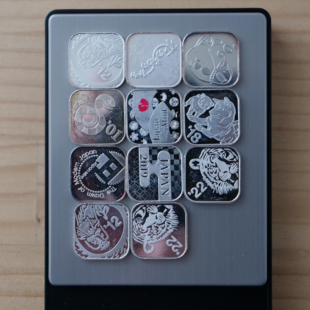 造幣局製　銀メダル　銀銘板　純銀製