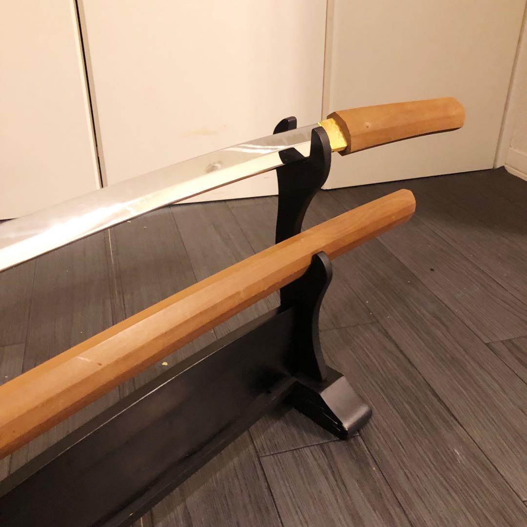 模造刀 白鞘 段平　居合刀 刃文 拵え　太刀