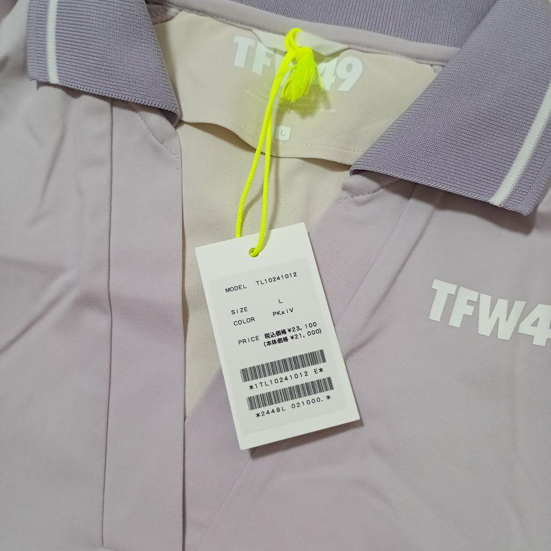 TFW49 ゴルフシャツ Lサイズ パープル