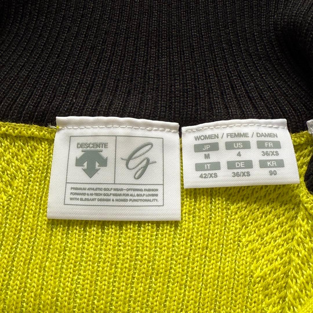 デサント カッティングデザイン ジップスタンド セーター