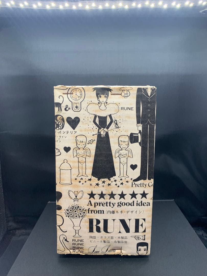 内藤ルネ　猫　箱入り　陶器　貯金箱