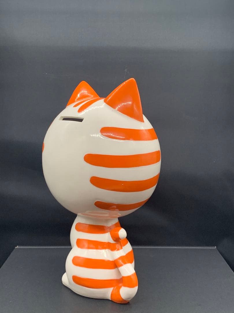 内藤ルネ　猫　箱入り　陶器　貯金箱