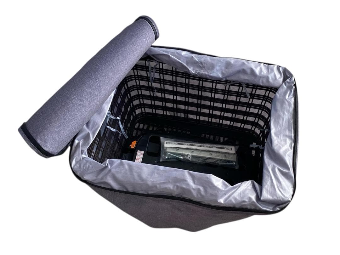 自転車 後ろバスケット 簡単着脱 取り付け台 防水カバー付き