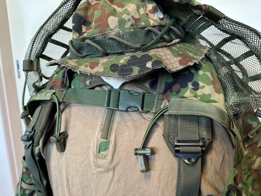 【サバゲー入門】陸自2型迷彩トップス&ハーネスセット 付属品多数 初心者向け