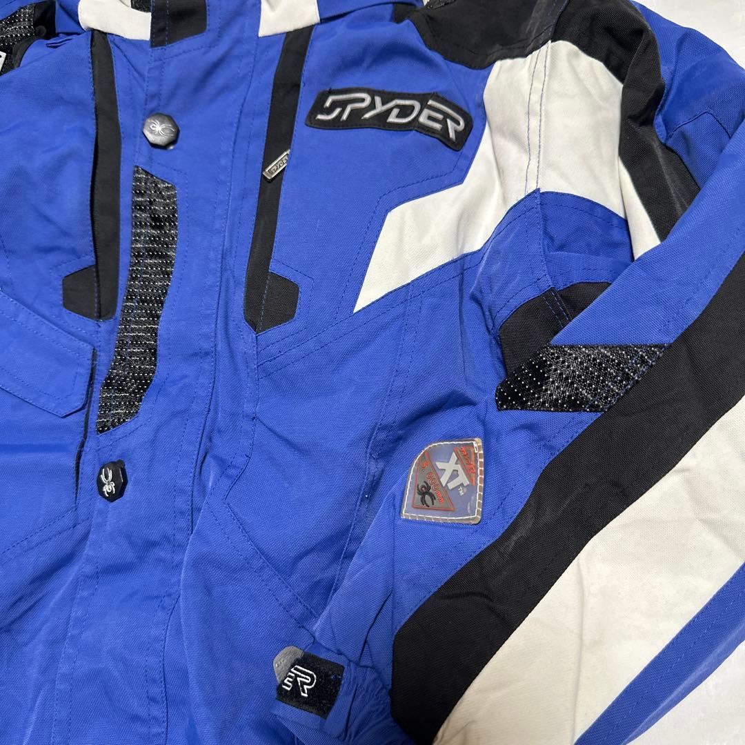 スパイダー　スキージャケット S キッズサイズ　ブルー　スノーボード