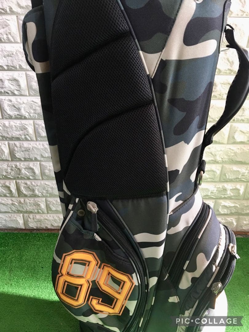 PERLY GATES☆パーリーゲイツ キャディバック☆迷彩☆ネームプレート付き