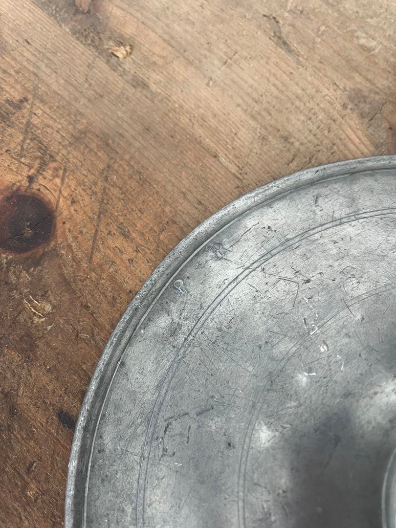 アンティーク　フランス　ピューター　皿