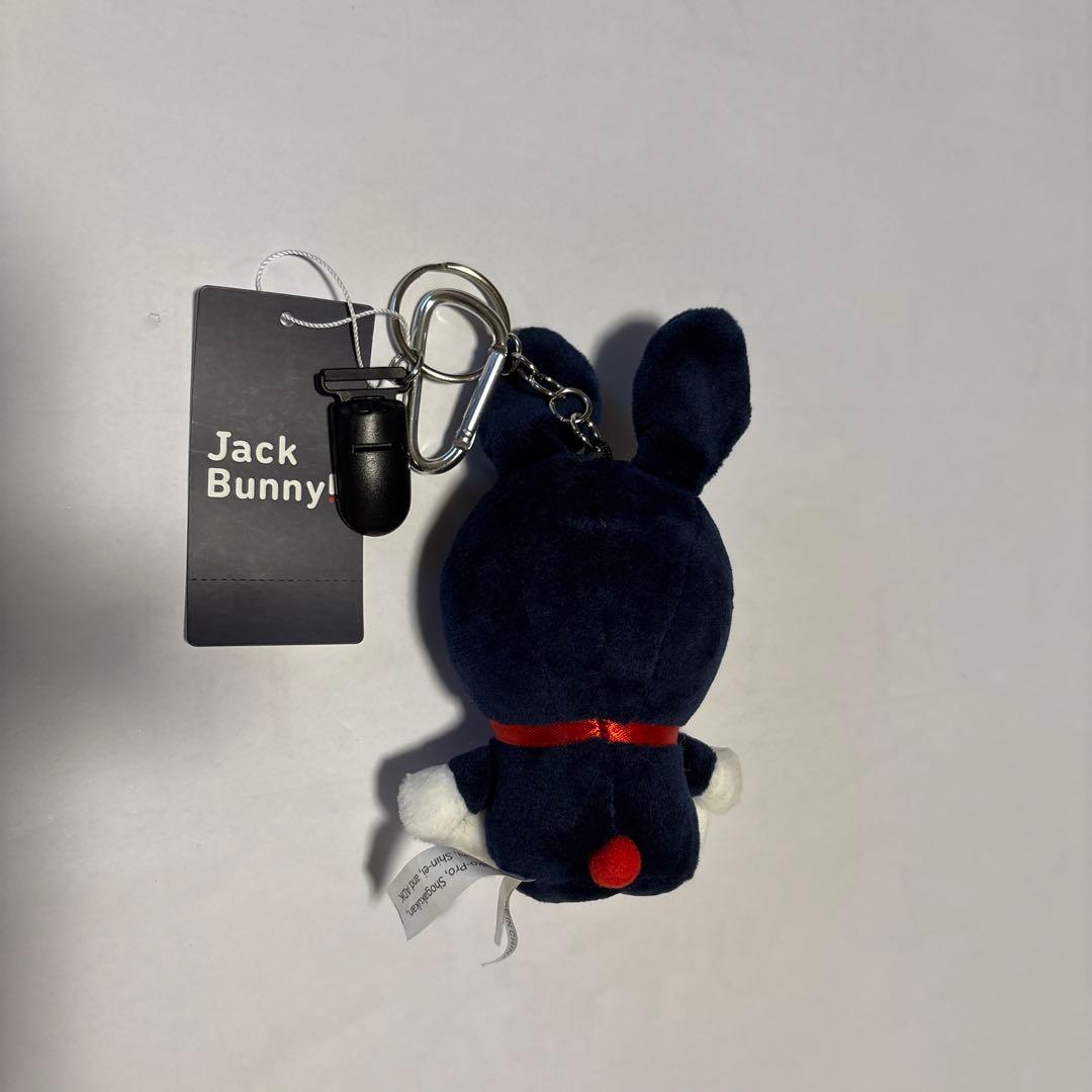 JACK BUNNY ブラックバックパック ドラえもんぬいぐるみチャーム付き