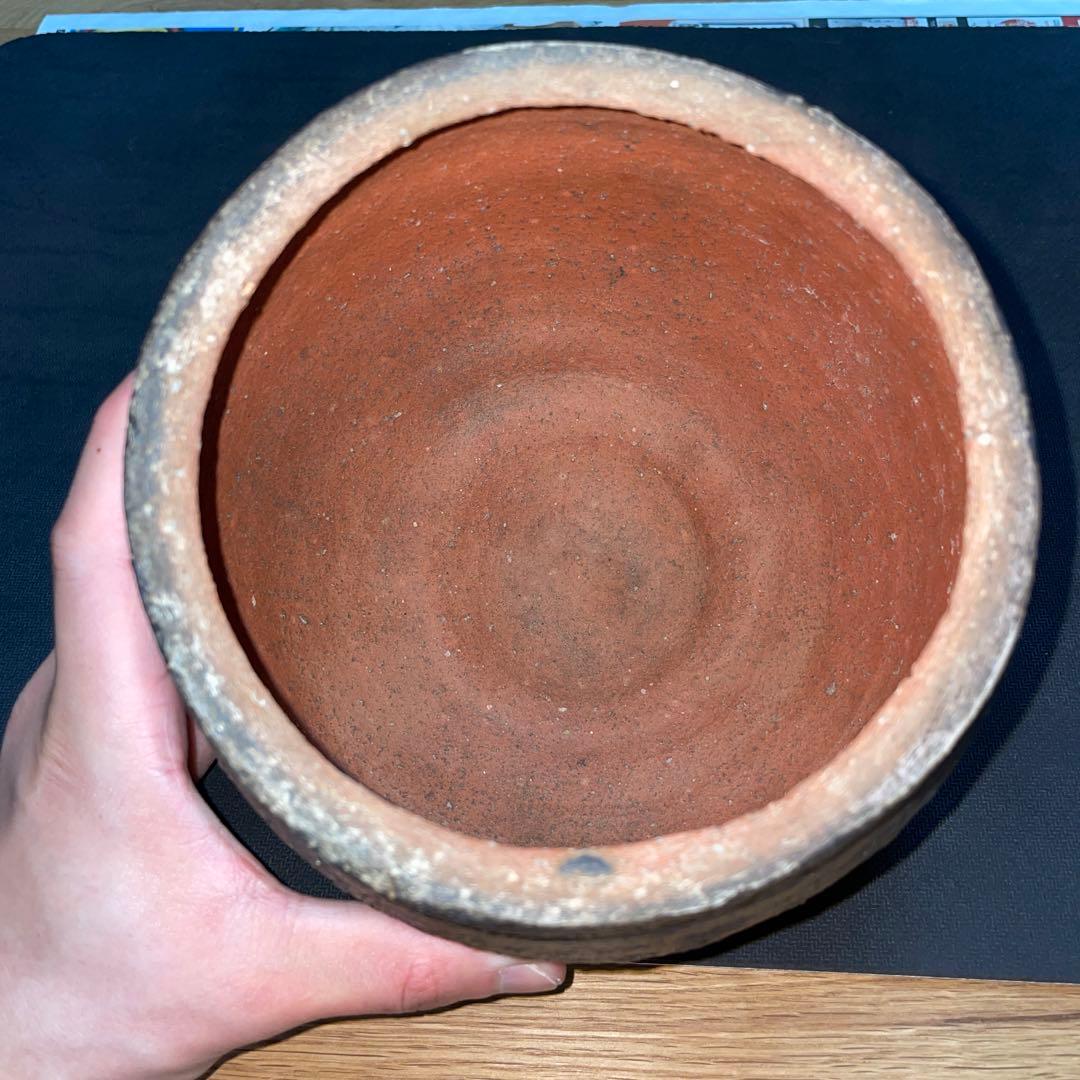 中川伊作　知花南蛮焼き　花いけ　水指