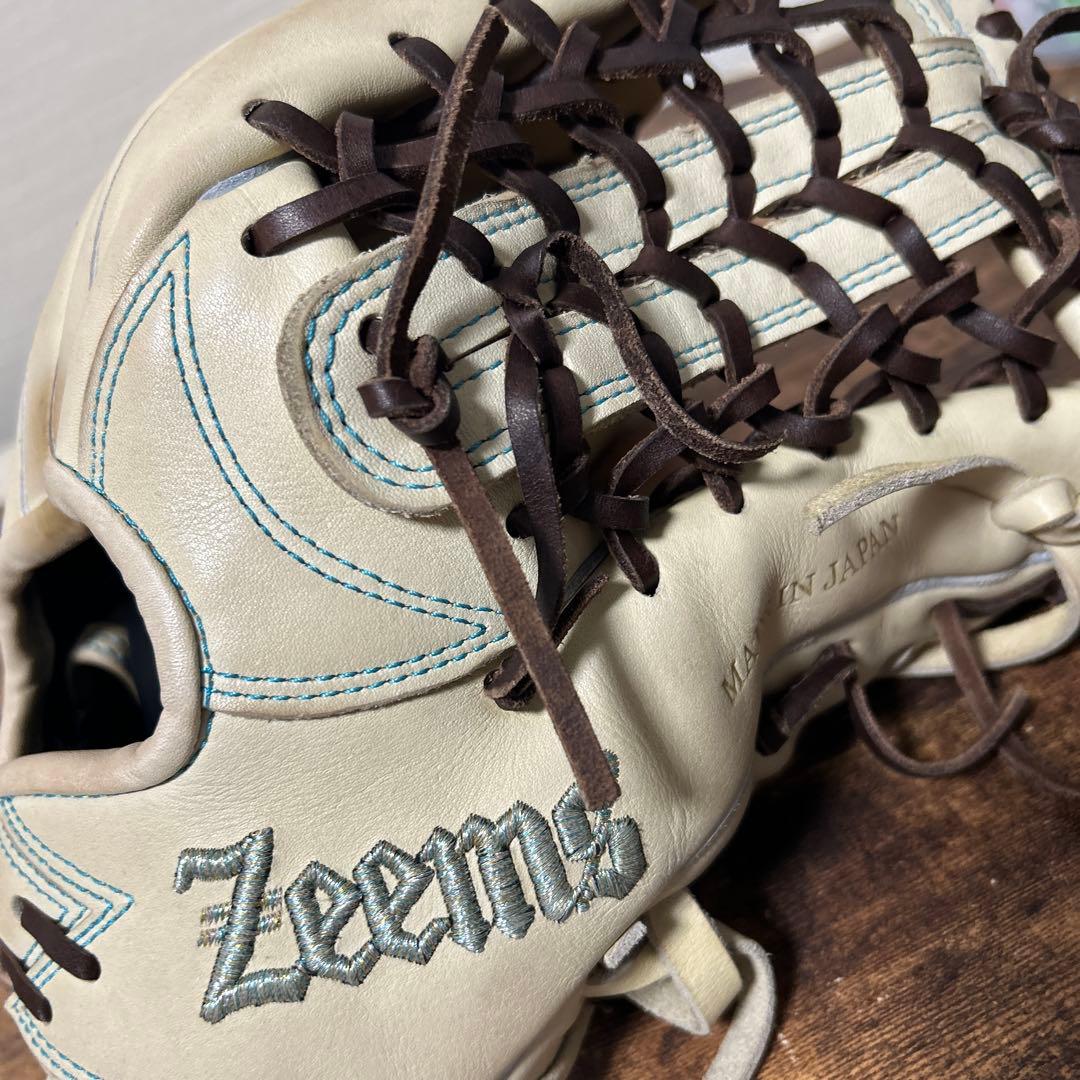 Zeems 軟式グローブ クリーム色 日本製