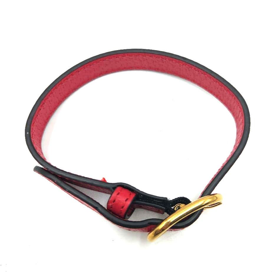 GUCCI ハンドルベルト ペット 小型犬 首輪 ブレスレット 長さ調整 レザー