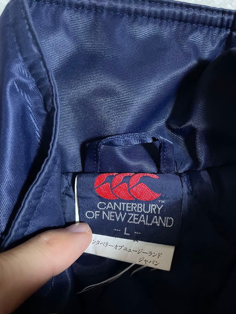 canterbury ネイビー 中綿ベンチコート Lサイズ