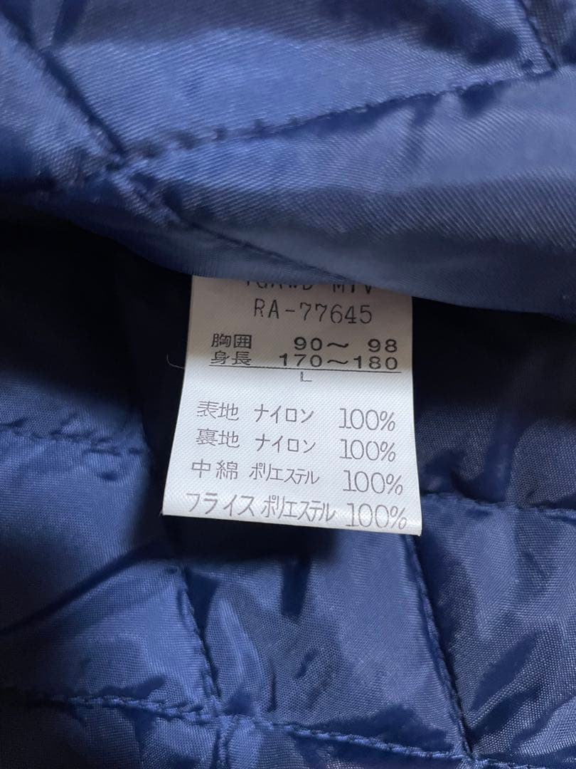 canterbury ネイビー 中綿ベンチコート Lサイズ