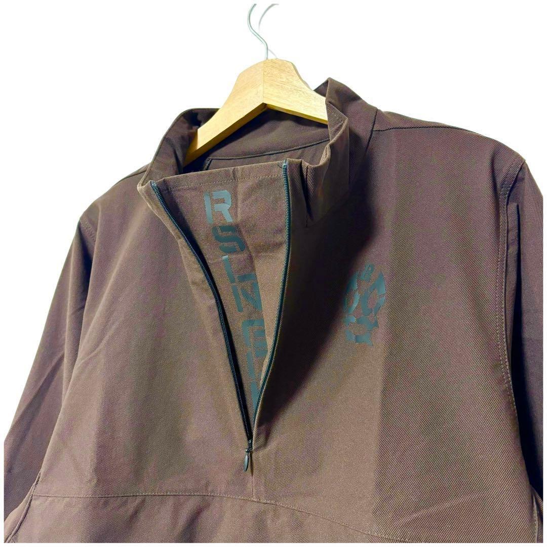 新品 ラッセルノ ゴルフ ハーフジップ プルオーバー ブルゾン ブラウン L 5