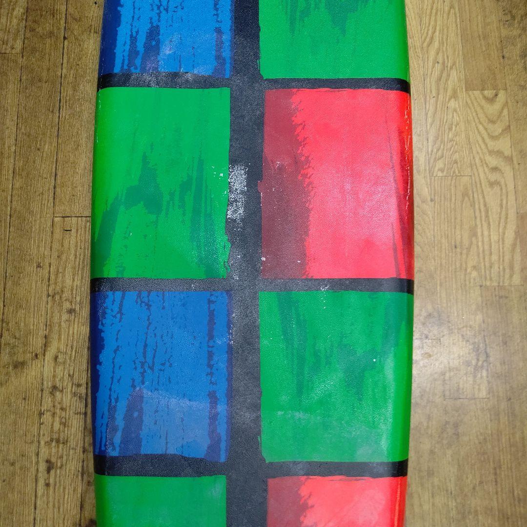 千葉県内有料でお届けします カラフルソフト ショートボード 3フィン