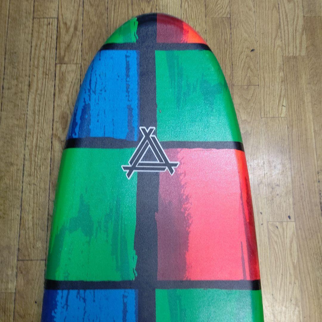 千葉県内有料でお届けします カラフルソフト ショートボード 3フィン
