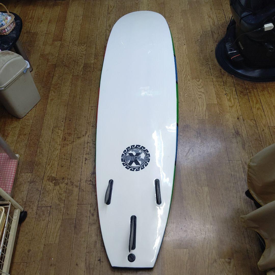 千葉県内有料でお届けします カラフルソフト ショートボード 3フィン