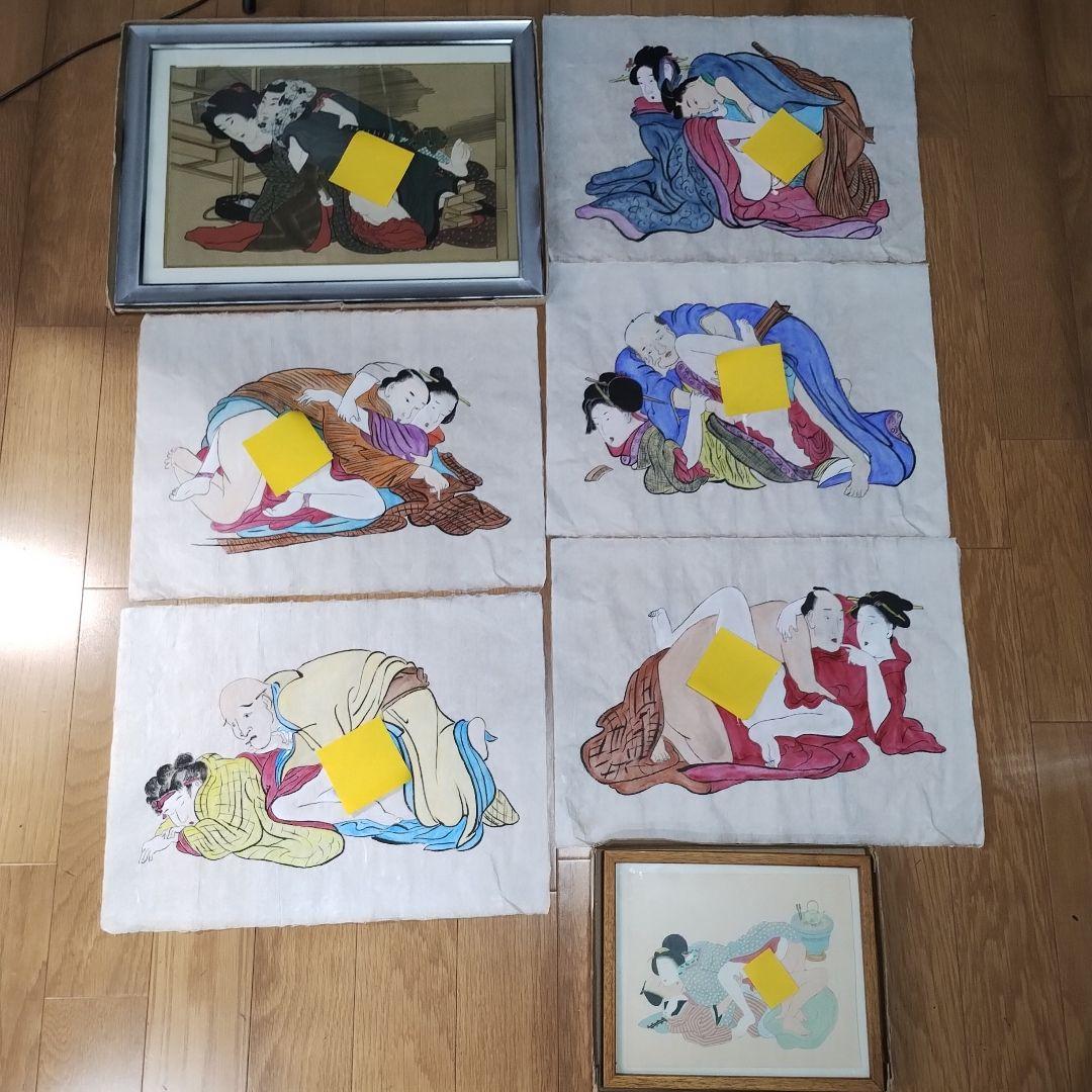 h 浮世絵 春画 艶画 美人画 日本画 人物画 年代物