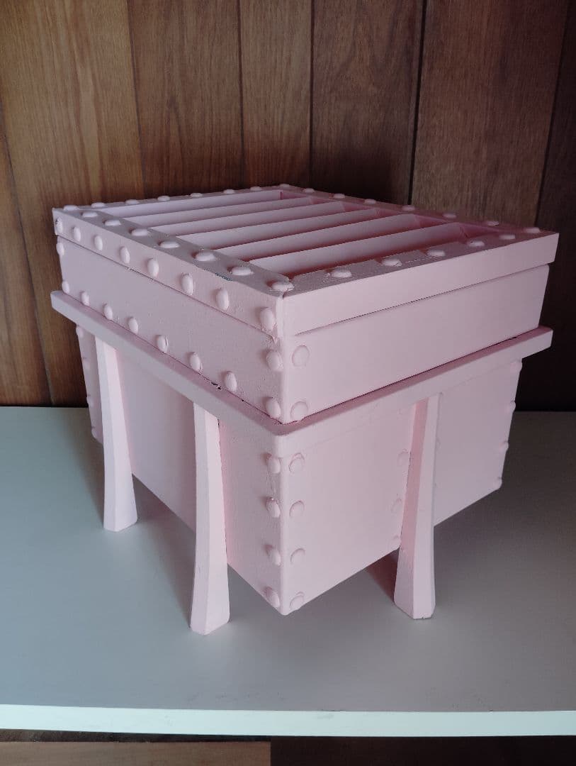 お賽銭箱　ピンク　47x38x40cm