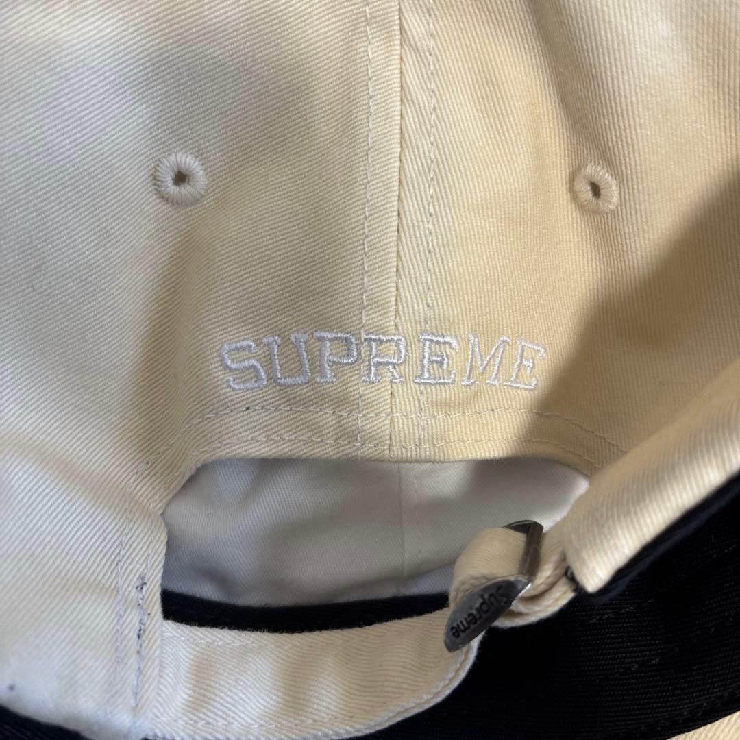 supreme Sロゴ　キャップ　イエロー