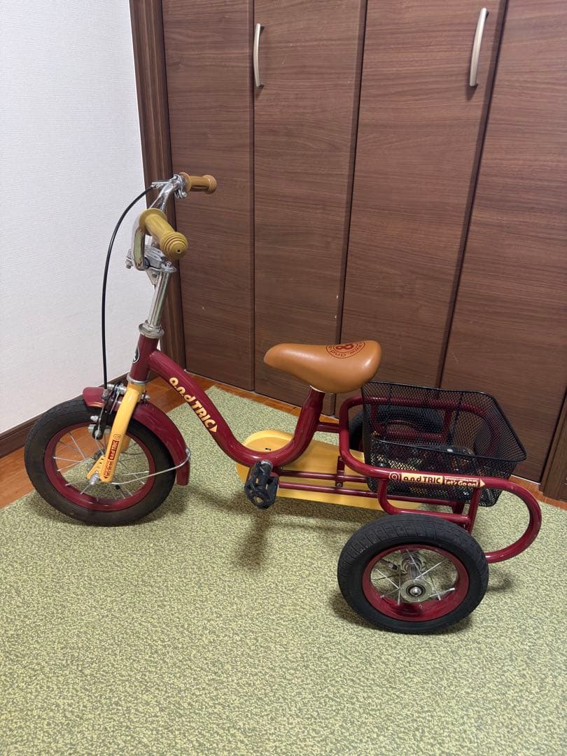 a.n.dTric 三輪車 赤・黄色