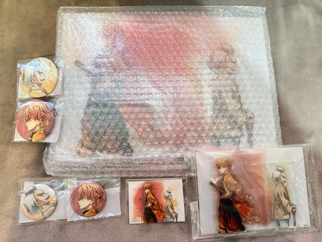 鬼滅の刃 webshopくじ 繋ぐ 善逸と爺ちゃん　A賞ビッグアクリルスタンド他