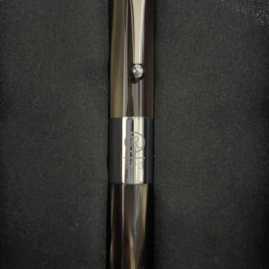 新品未使用 ROMEO No.3 五大陸 別注 太軸ボールペン グレーブラウン