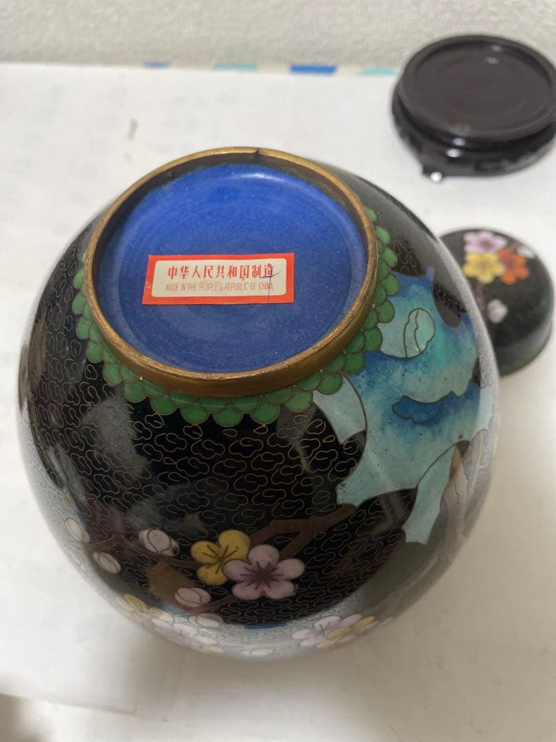 中国景泰藍 七宝焼 壺