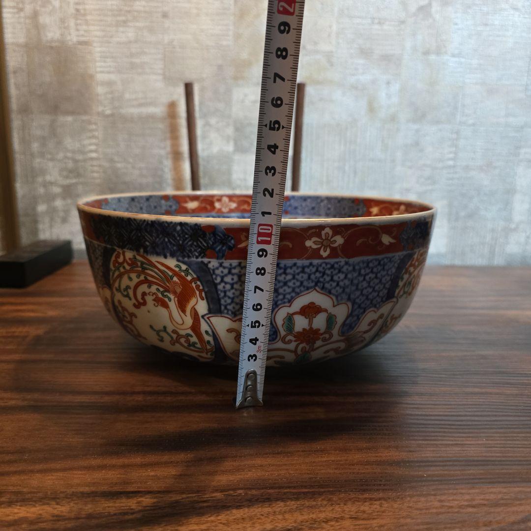 【骨董品】古伊万里　明治 赤絵皿 色絵 金彩 大皿