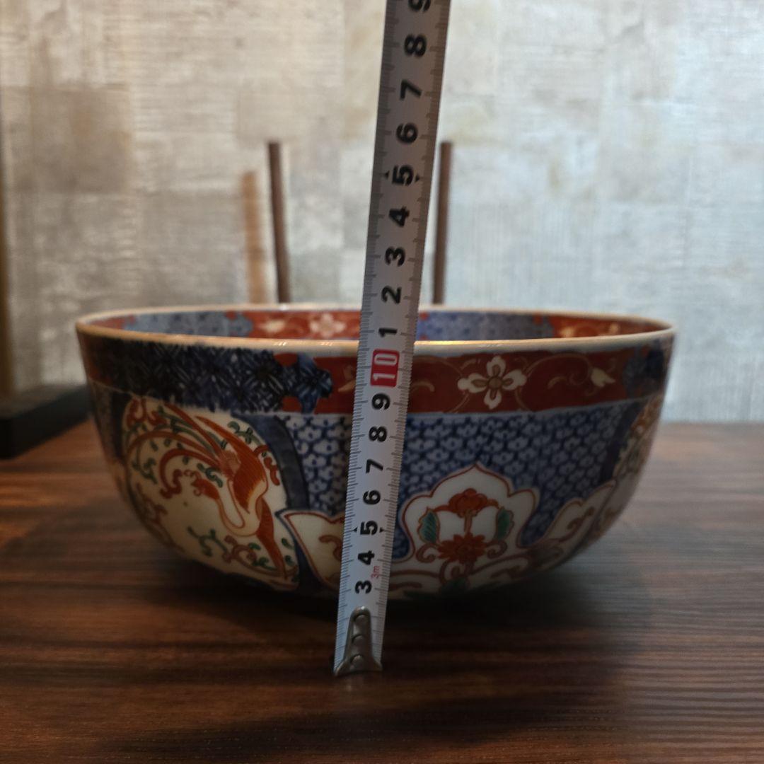 【骨董品】古伊万里　明治 赤絵皿 色絵 金彩 大皿