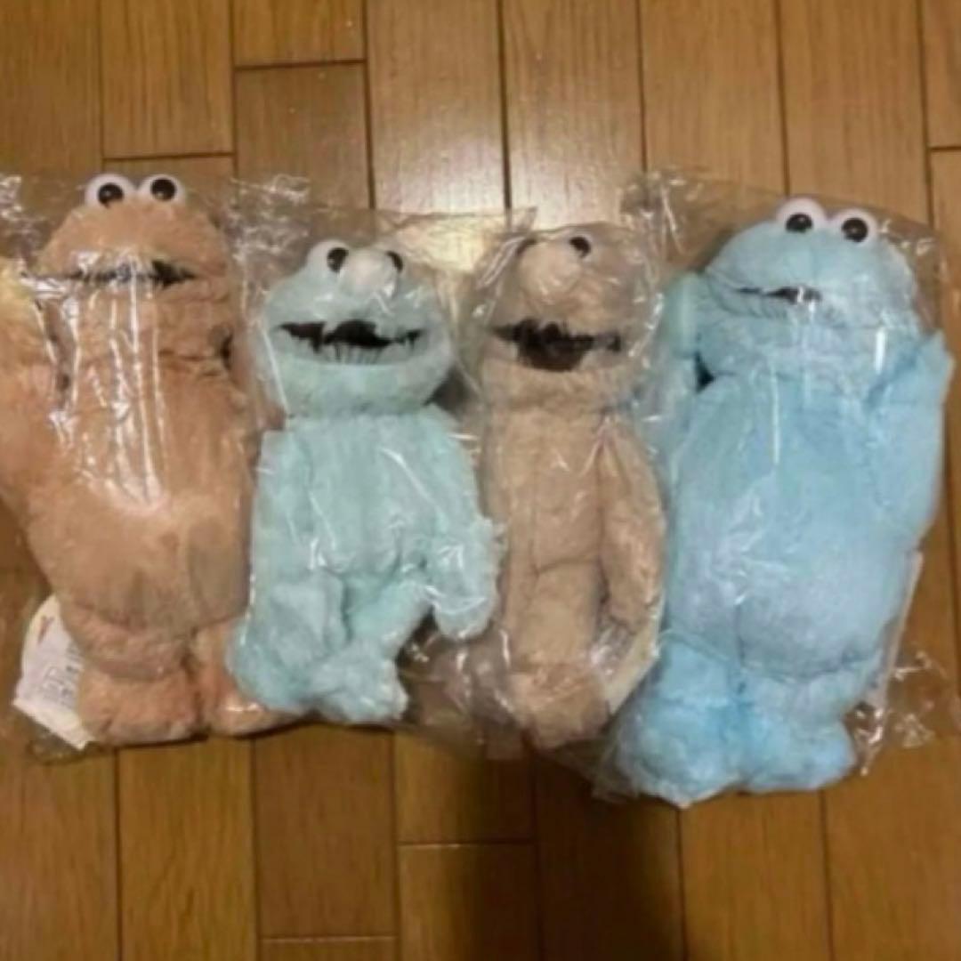 セサミストリートマーケット ミント ベージュ　クッキーモンスター　エルモ
