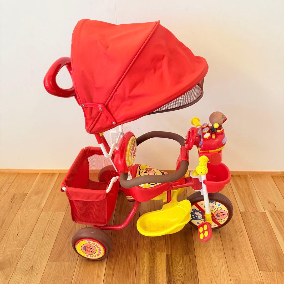 アンパンマン 三輪車 それいけ！アンパンマン デラックスII レッド 赤