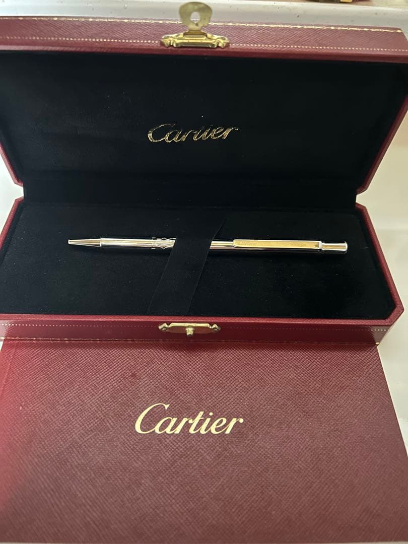 Cartier シルバーボールペン 専用ケース付き
