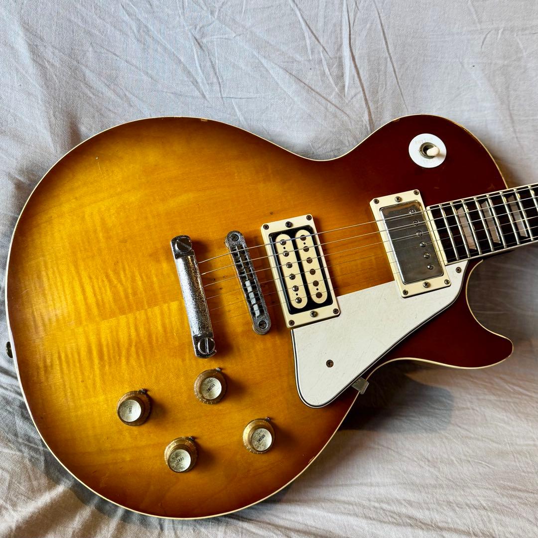 【動作確認済】グレコレスポール 1975年製フレイム杢 チェリーサンバースト