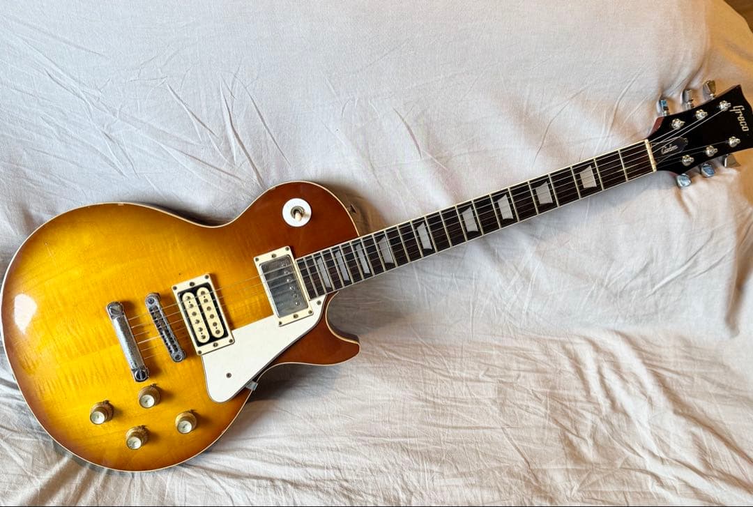 【動作確認済】グレコレスポール 1975年製フレイム杢 チェリーサンバースト