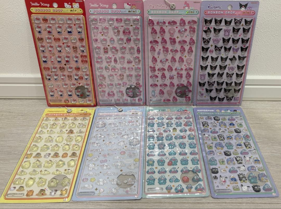 【正規品】ボンボンドロップシールサンリオミニ全種類コンプリートセット