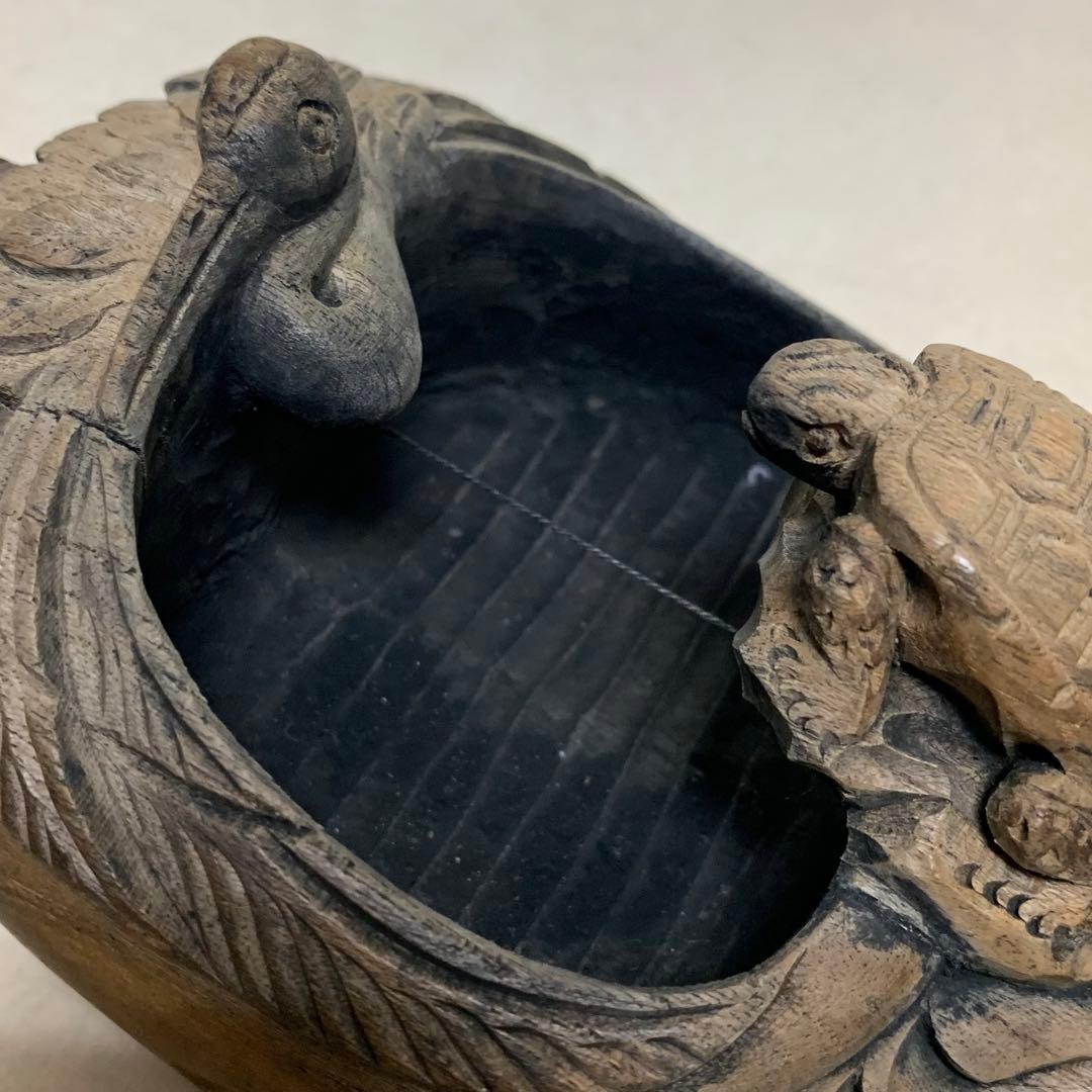 古民具　大工道具　 木彫　墨壷　宗秀作