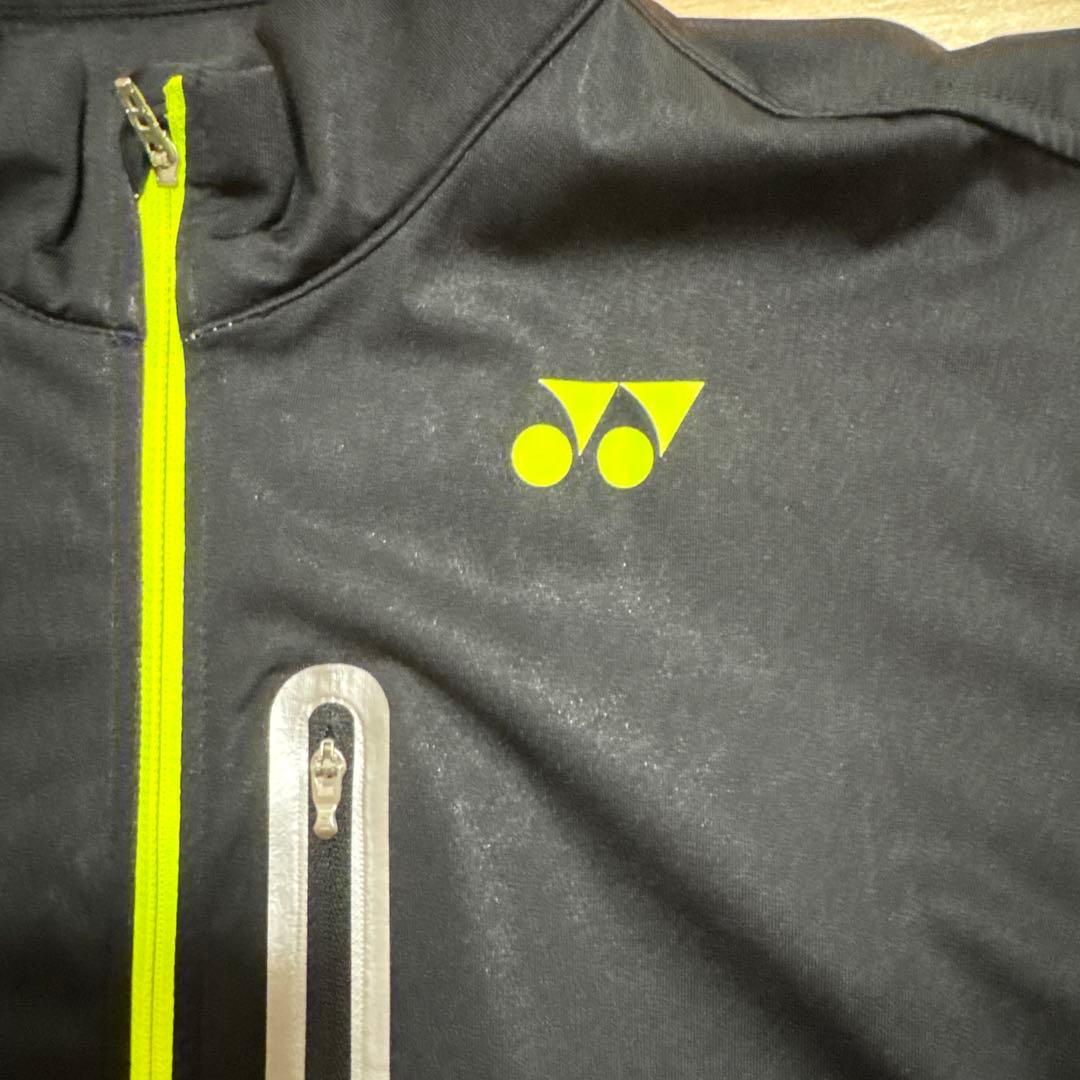 YONEX テニスジャケット ブラック/イエロー