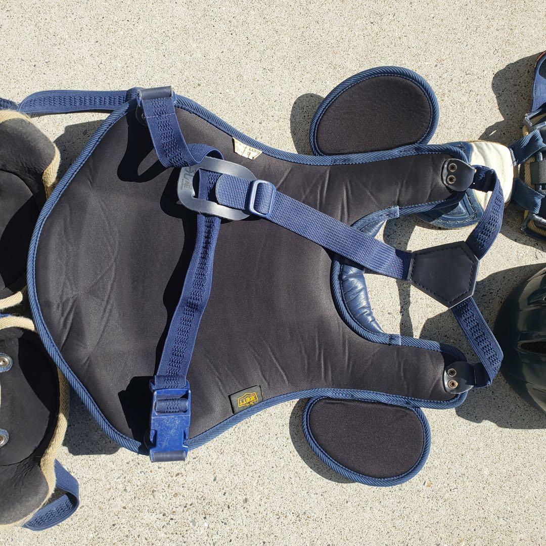 ZETT キャッチャー用プロテクターセット JSBB ネイビー