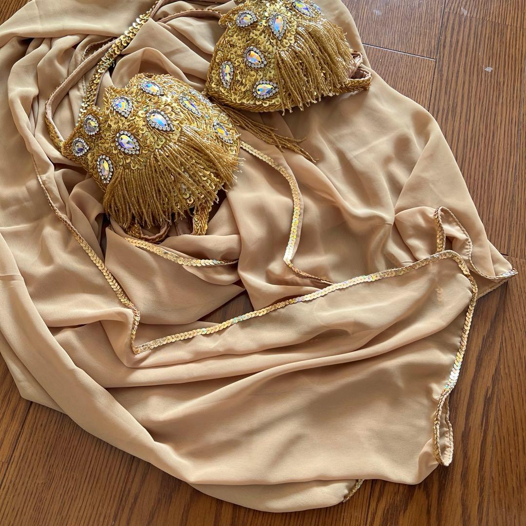 ベリーダンス SIM 衣装 セットアップ (ゴールド)