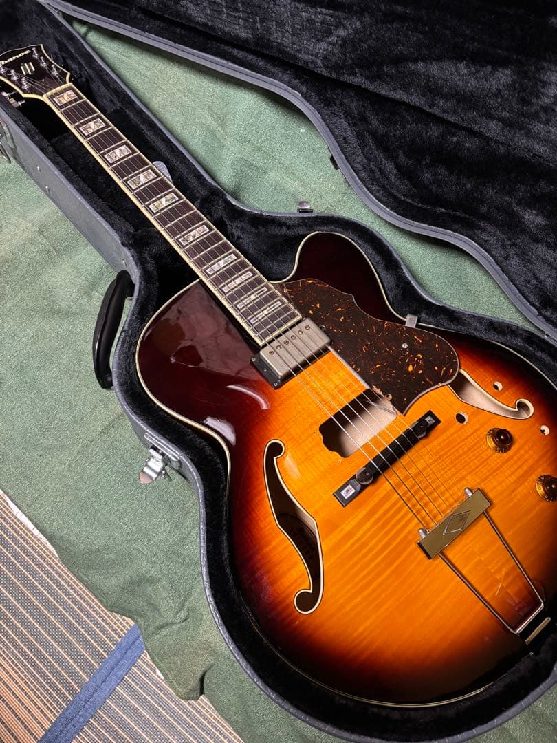 Ibanez AF105-VB フルアコPU MODアンティクィティHC付き