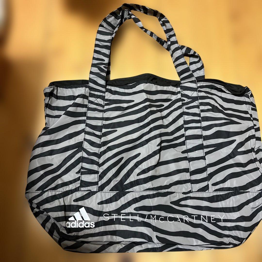 adidas STELLAMCCARTNEY ゼブラ柄トートバッグ